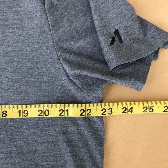 Al1ve Mens L Blue Polo Shirt Soft Short Sleeve Golf Quik- Dri - Picture 5 of 9